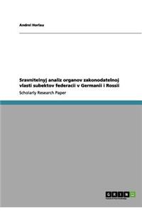 Sravnitelnyj analiz organov zakonodatelnoj vlasti subektov federacii v Germanii i Rossii