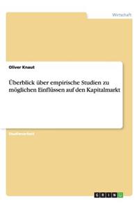 Überblick über empirische Studien zu möglichen Einflüssen auf den Kapitalmarkt