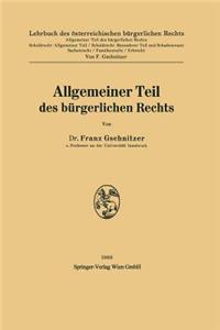 Allgemeiner Teil Des Bürgerlichen Rechts