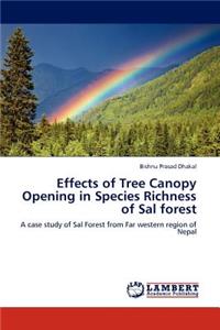 Effects of Tree Canopy Opening in Species Richness of Sal Forest