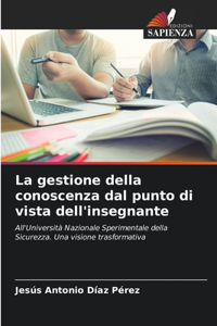 La gestione della conoscenza dal punto di vista dell'insegnante