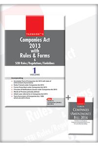 Companies Act 2013 With Rules & Forms & Sebi Rules/Regulations/Guidelines (Set Of 3 Volumes)