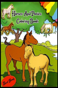 Horses And Ponies Coloring Book