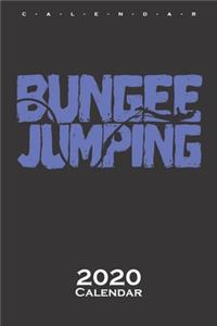 Bungee Jumping lettering Calendar 2020