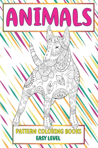 Pattern Coloring Books - Animals - Easy Level