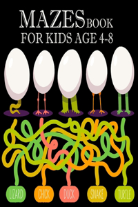 Mazes Book for kids Age 4-8