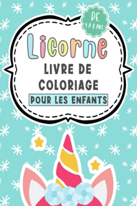 Licorne Livre De Coloriage Pour Les Enfants De 4 à 8 Ans