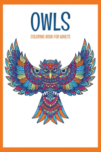 Owls Coloring Book For Adults