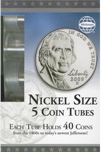 Whitman Nickel Size 5 Coin Tubes