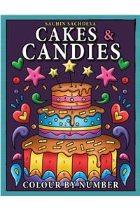 Cakes & Candies Colour by Number