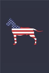 Great Dane Journal - Great Dane Notebook - Fourth Of July Gift for Great Dane Lovers