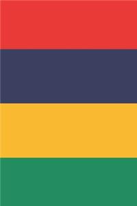 Mauritius Travel Journal - Mauritius Flag Notebook - Mauritian Flag Book