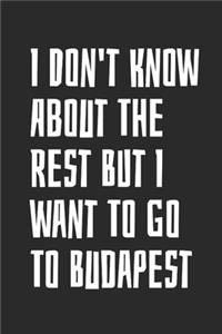 I Don't Know About The Rest But I want To Go To Budapest