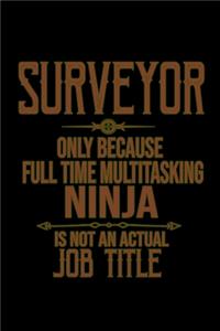Surveyor. Only because full time multitasking ninja is not an actual job title