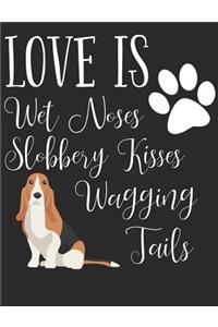 Love Is Wet Noses Slobbery Kisses Wagging Tails