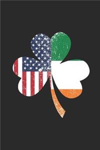 USA Ireland Shamrok Flag