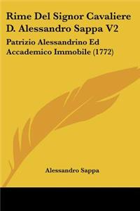 Rime Del Signor Cavaliere D. Alessandro Sappa V2