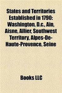 States and Territories Established in 1790