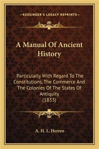 A Manual Of Ancient History