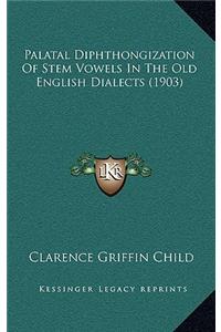 Palatal Diphthongization Of Stem Vowels In The Old English Dialects (1903)