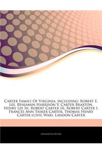 Articles on Carter Family of Virginia, Including