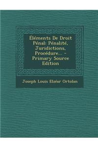 Éléments De Droit Pénal