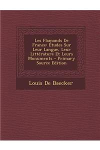 Les Flamands de France: Etudes Sur Leur Langue, Leur Litterature Et Leurs Monuments