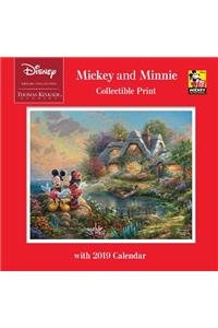 Thomas Kinkade Studios: the Disney Dreams Collection Mickey and Minnie 2019 Collectible Print Wall Calendar