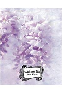 Wisteria Background Journal