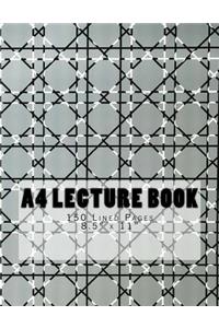 A4 Lecture Book 150 Lined Pages 8.5