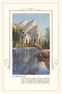 Vintage Journal The Three Brothers, Yosemite