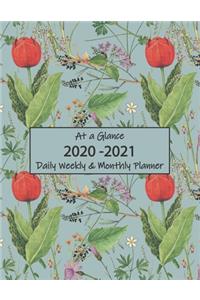 At a Glance 2020-2021 Daily Weekly & Monthly Planner