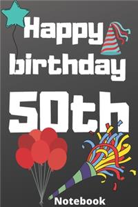 Happy birthday 50th notebook