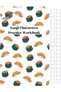 Japanese Kanji Characters Practice Workbook