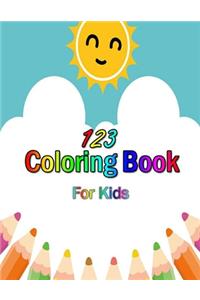 123 Coloring book for kids