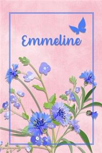 Emmeline: Personalized Journal with Her German Name (Mein Tagebuch)