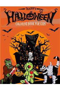 Happy Halloween Coloring Book for Kids