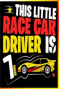 This Little Race Car Driver is 7 Notebook