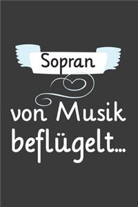 Sopran von Musik beflügelt