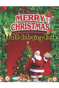 Merry Christmas Adult Coloring Book