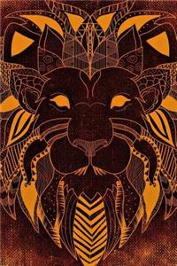 Lion Head Lined Journal