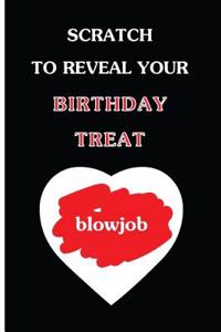 Scratch To Reveal Your Birthday Treat (blowjob)