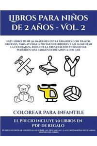 Colorear para niños en edad preescolar (Libros para niños de 2 años - Vol. 2)