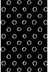 Bullet Journal Small White Circles on Black