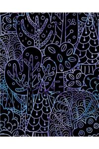 Bullet Journal Notebook Forest Trees Pattern 3
