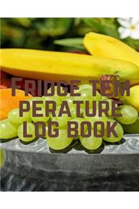 Fridge temperature log book