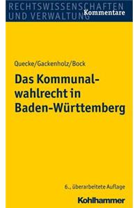 Das Kommunalwahlrecht in Baden-Wurttemberg