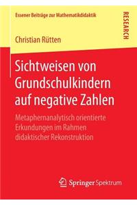 Sichtweisen Von Grundschulkindern Auf Negative Zahlen