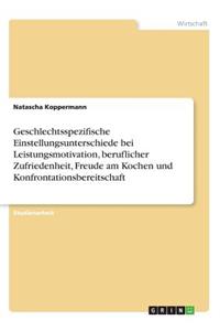 Geschlechtsspezifische Einstellungsunterschiede bei Leistungsmotivation, beruflicher Zufriedenheit, Freude am Kochen und Konfrontationsbereitschaft