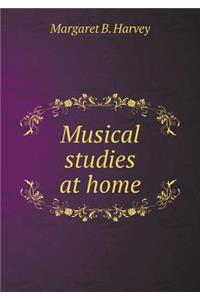 Musical studies at home